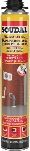 SOUDAL 123013 Pisztolyhab DIY Yellow/téli/750 ml/HU/RO