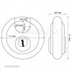 Abus 20/70 diszkosz lakat