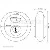 Abus 20/80 diszkosz lakat