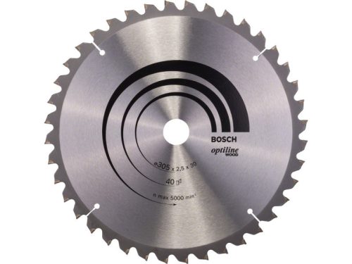 BOSCH Fűrésztárcsa fához 305 x 30 x 2,5 mm / 40T Optiline Wood ATB / N 2608640440