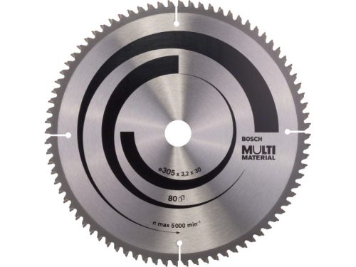 BOSCH Fűrésztárcsa univerzális 305 x 30 x 3,2 mm / 80T MultiMaterial HLTCG 2608640452