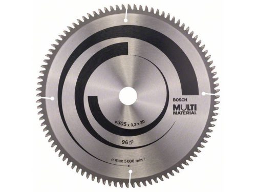 BOSCH Fűrésztárcsa univerzális 305 x 30 x 3,2 mm / 96T MultiMaterial 2608640453