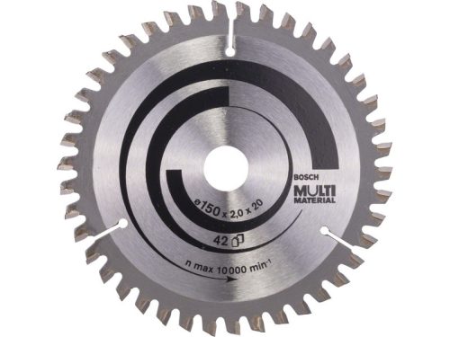 BOSCH Fűrésztárcsa univerzális 150 x 20/16 x 2,0 mm / 42T MultiMaterial HLTCG 2608640501