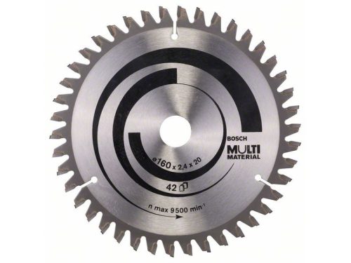 BOSCH Fűrésztárcsa univerzális 165 x 20/16 x 2,4 mm / 42T MultiMaterial 2608640503
