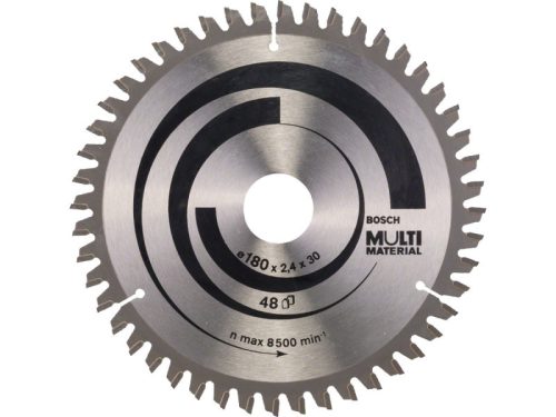 BOSCH Fűrésztárcsa univerzális 180 x 30/20 x 2,4 mm / 48T MultiMaterial HLTCG 2608640507