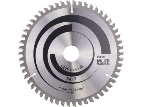 BOSCH Fűrésztárcsa univerzális 200 x 30 x 2,4 mm / 54T MultiMaterial HLTCG 2608640510