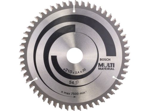 BOSCH Fűrésztárcsa univerzális 210 x 30 x 2,4 mm / 54T MultiMaterial HLTCG 2608640511