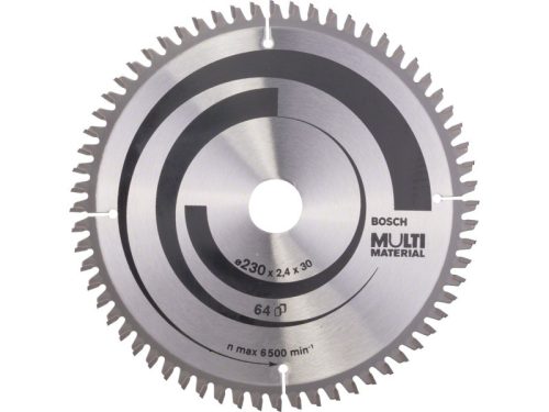 BOSCH Fűrésztárcsa univerzális 230 x 30 x 2,4 mm / 64T MultiMaterial HLTCG 2608640513