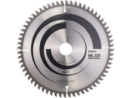 BOSCH Fűrésztárcsa univerzális 235 x 30/25 x 2,4 mm / 64T MultiMaterial HLTCG 2608640514