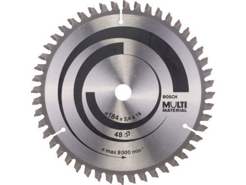 BOSCH Fűrésztárcsa univerzális 184 x 30 x 2,4 mm / 48T MultiMaterial HLTCG 2608640815
