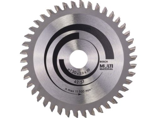 BOSCH Fűrésztárcsa univerzális 130 x 20/16 x 2,0 mm / 42T MultiMaterial HLTCG 2608641195