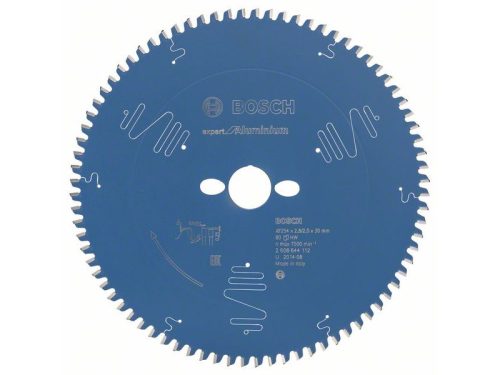 BOSCH Fűrésztárcsa alumíniumhoz 254 x 30 x 2,8 mm / 80T Expert for Aluminium 2608644112