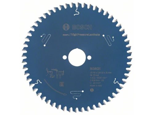 BOSCH Fűrészárcsa laminált lapokhoz 190 x 30 x 2,6 mm / 56T Expert for High Pressure Laminate 2608644135