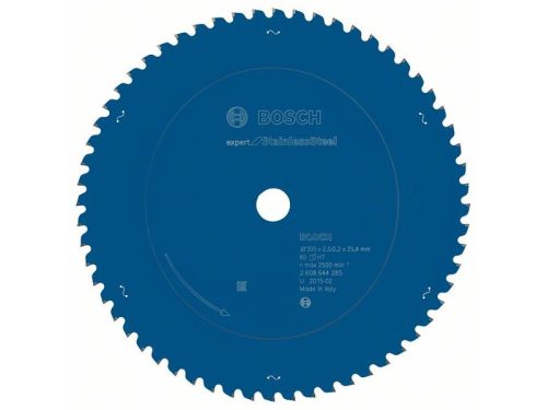 BOSCH Fűrésztárcsa rozsdamentes acélhoz 305 x 25,4 x 2,5 mm / 60T Expert for Stainless Steel 2608644285