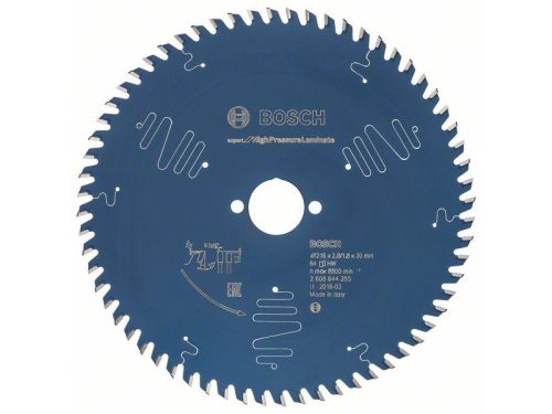 BOSCH Fűrészárcsa laminált lapokhoz 216 x 30 x 2,8 mm / 64T Expert for High Pressure Laminate 2608644355