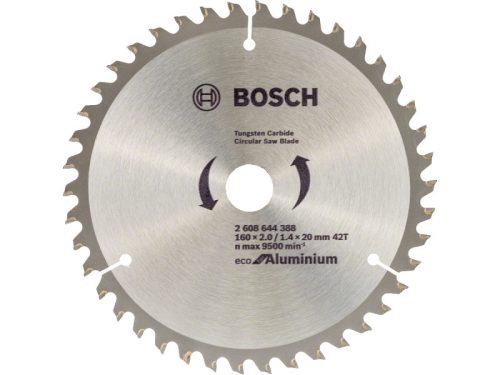 BOSCH Fűrésztárcsa alumíniumhoz 160 x 20 x 2,0 mm / 42T 2608644388