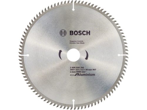 BOSCH Fűrésztárcsa alumíniumhoz 254 x 30 x 3,0 mm / 96T 2608644395