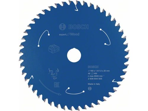 BOSCH Fűrésztárcsa fához 160 x 20 x 1,5 mm / 48T Expert for Wood 2608644505