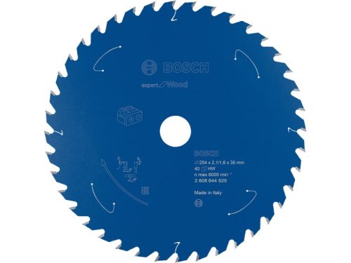 BOSCH Fűrésztárcsa fához 254 x 30 x 2,1 mm / 40T Expert for Wood 2608644525