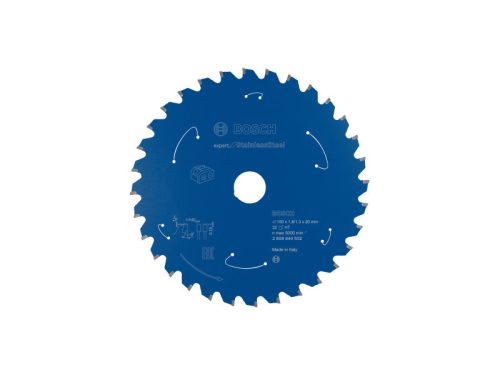 BOSCH Fűrésztárcsa fémhez 150 x 20 x 1,6 mm / 32T Expert for Stainless Steel 2608644532