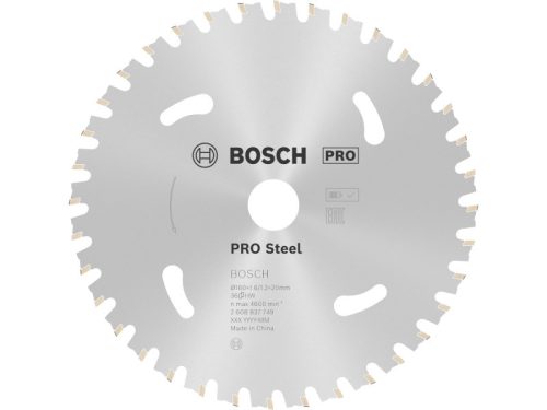 BOSCH PRO Fűrésztárcsa fémre 160 x 20 x 1,6 mm / 36T 2608837749