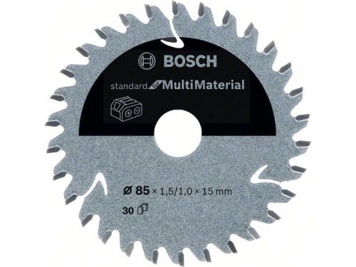 BOSCH Fűrésztárcsa univerzális 85 x 15 x 1,5 mm / 30T MultiMaterial 2608837752