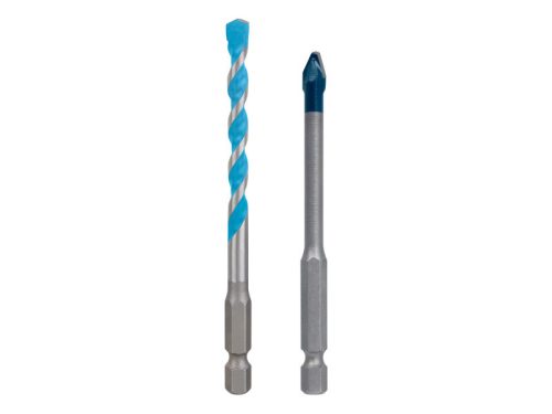 BOSCH EXPERT HEX-9 Hard Ceramic + Univerzális fúrószár 6 mm 1/4" bitbefogással (2 db) 2608902366