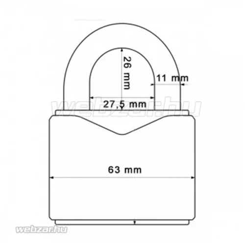Abus 37/55 Granit lakat