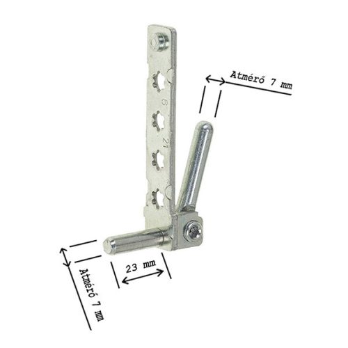 Maco Sarokcsapágy csapátmérő 7 mm ezüst