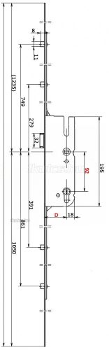GU Secury R4 35/92/16 kulcsemelés