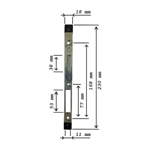 GU ZÁRÓLEMEZ FÁS 18 MM FALCOS BAL