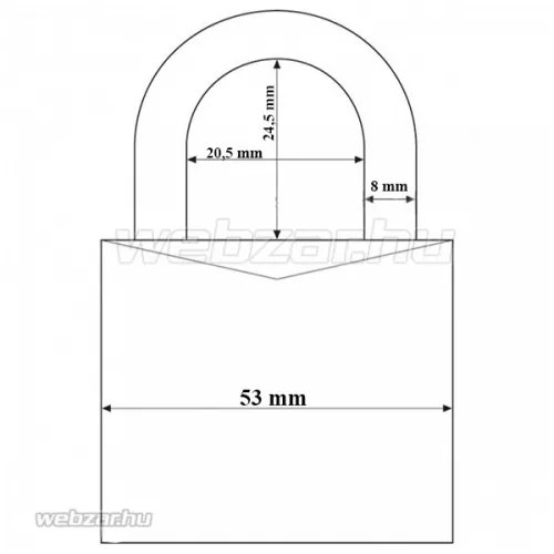 Abus 717IB/45 lakat azonos zárlatú
