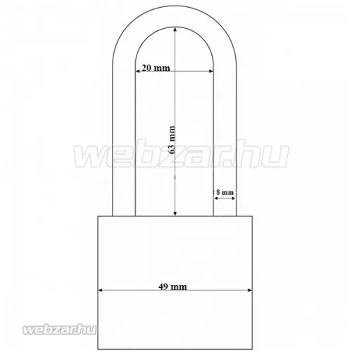 Abus 717IB/45 HB63 lakat