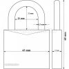 Abus 718/40 lakat fekete