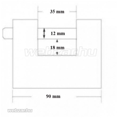 Abus 722/90 azonos zárlatú lakat (82/90)