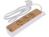 STHOR 72343 Fa hatású elosztó földeléssel, 3 aljzattal, USB-vel, 1,4 m kábellel (3x1 mm²)