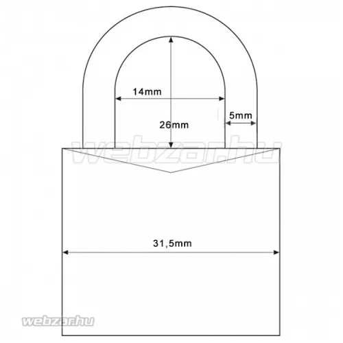Abus 724/30 lakat ezüst