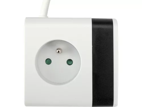 STHOR 72480 Power Cube USB, földelt, fehér 5 aljzatos, 1,4 m, 3x1 mm²