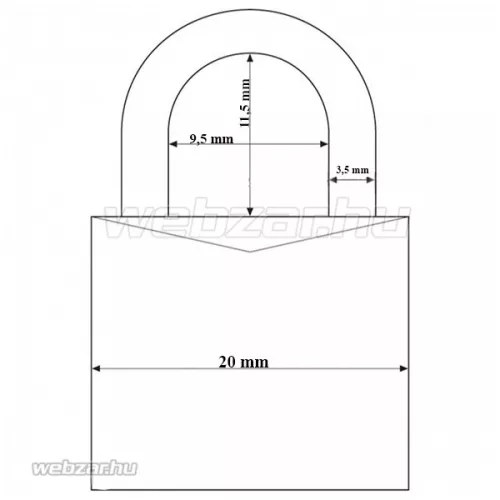 Abus 727TI/20 Titalium lakat (KA)