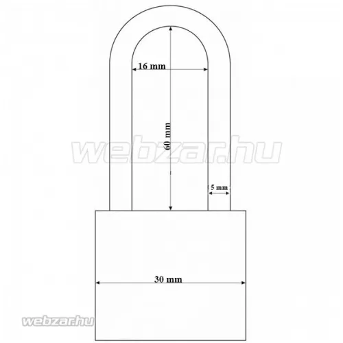 Abus 727/30 HB60 Titalium lakat