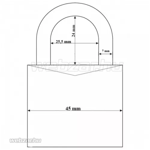 Abus 727TI/45 Titalium lakat (KA)6455
