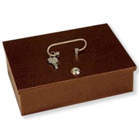 Pénzkazetta barna IV-es méret 325x215x90