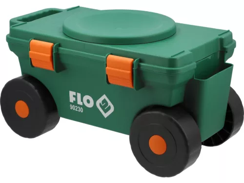 FLO 90230 Kerti Kocsi 360°-Ban Forgó Üléssel És Tárolóval