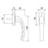 Hoppe Tokyo F4 Abl. Kil. 0710/u26 7/35 M5X45/45