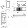 Automata küszöb applique ezüst 530mm
