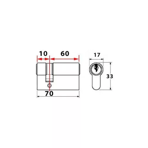 Abus Bravus 3500 MX félbetét 10x60