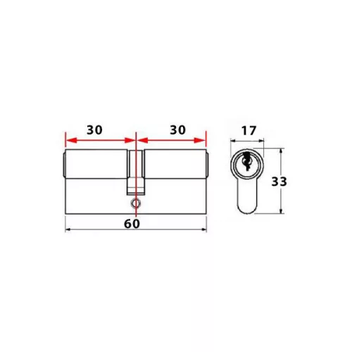 Abus Bravus 3500 MX zárbetét 30x30