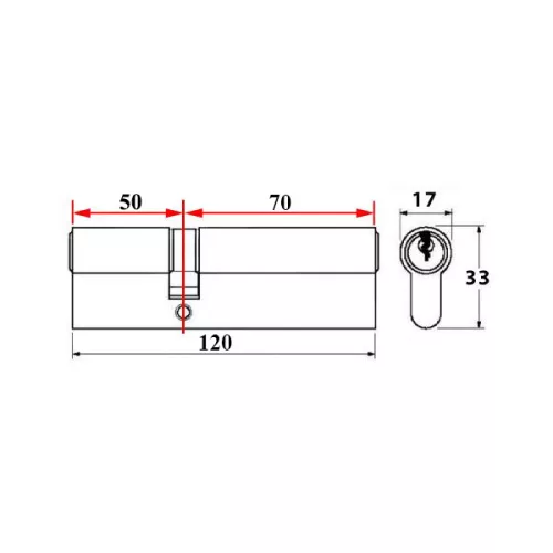 Abus Bravus 3500 MX zárbetét 50x70