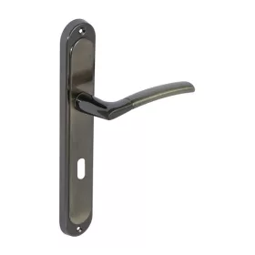   Bussare Fino A-13 hosszúcímes kilincs Graphite-Antique Bronz 90 Kulcsos