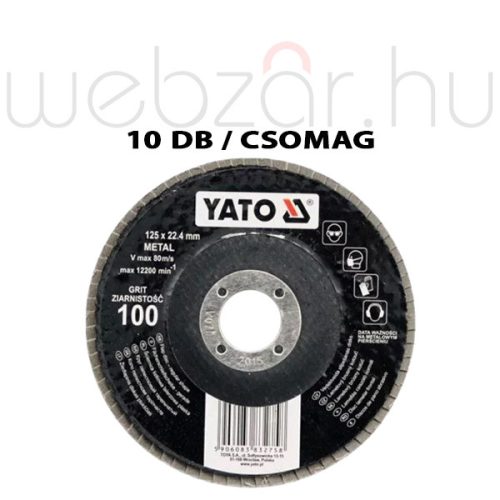 Yato YT-83272 Lamellás csiszoló 125/40 (10db)